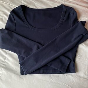 H&M Navy Blue Long Sleeve Tee